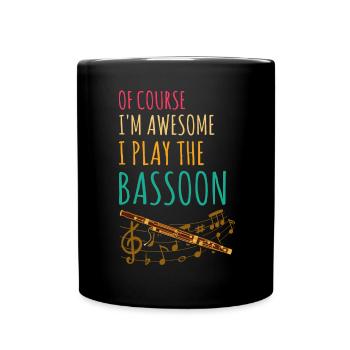 Orchester und Holzblasinstrument - Tasse einfarbig - Schwarz - Vorne