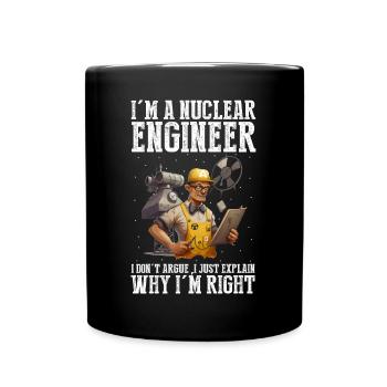 Kernenergie Design für Erneuerbare Kernenergie - Tasse einfarbig - Schwarz - Vorne