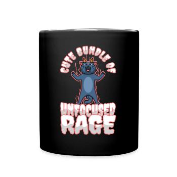 Cute Bundle Of Unfocused Rage - Tasse einfarbig - Schwarz - Vorne