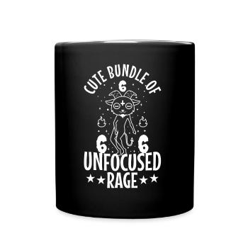 Cute Bundle Of Unfocused Rage - Tasse einfarbig - Schwarz - Vorne