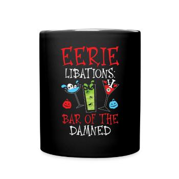 Scary drinks: Bar of the damn Halloween - Full Colour Mug - black - Front