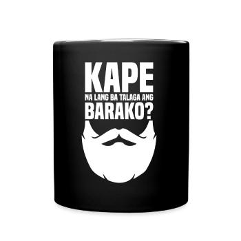 Kape Barako Kaffeedesign für stolze Pinoys - Tasse einfarbig - Schwarz - Vorne