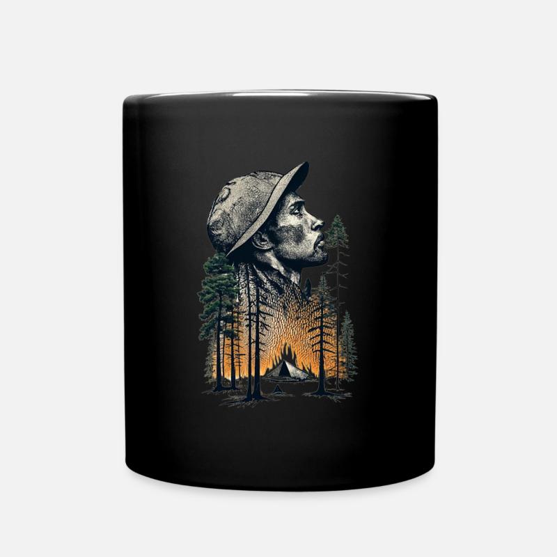 Nature is calling - Tasse einfarbig - Schwarz