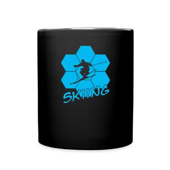 Ski - Tasse einfarbig - Schwarz - Vorne
