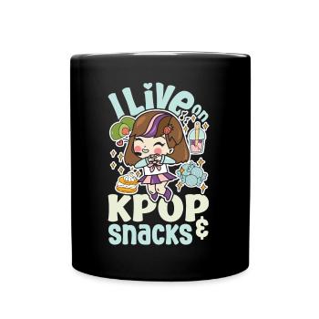 Motif coréen à la mode pour les fans de K-pop idée cadeau - Mug uni - noir - Devant