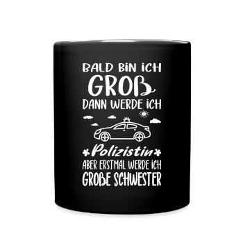 I'm going to be big sister cop offspring - Full Colour Mug - black - Front