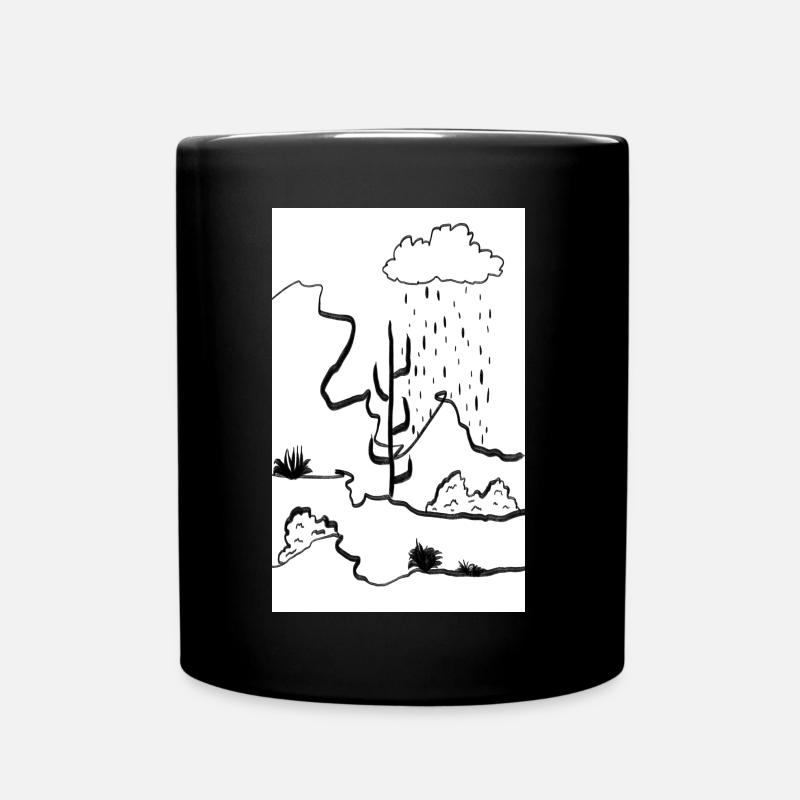 Kaktus 4 - Tasse einfarbig - Schwarz