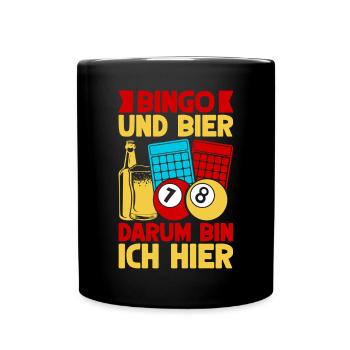 Jeu de bingo Bingo et bière Pourquoi je suis ici Bingo - Mug uni - noir - Devant