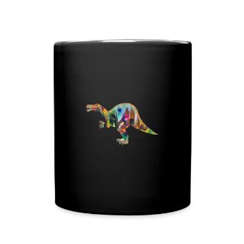 Spinosaurus,dinosaurier,graffiti - Tasse einfarbig - Schwarz - Vorne