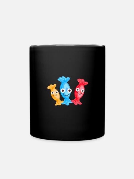 Bonbons,Famille,Famille de bonbons,Bonbons - Mug uni - noir