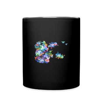 Fleurs,Fleur,Printemps,Fleurs,Coloré - Mug uni - noir - Devant