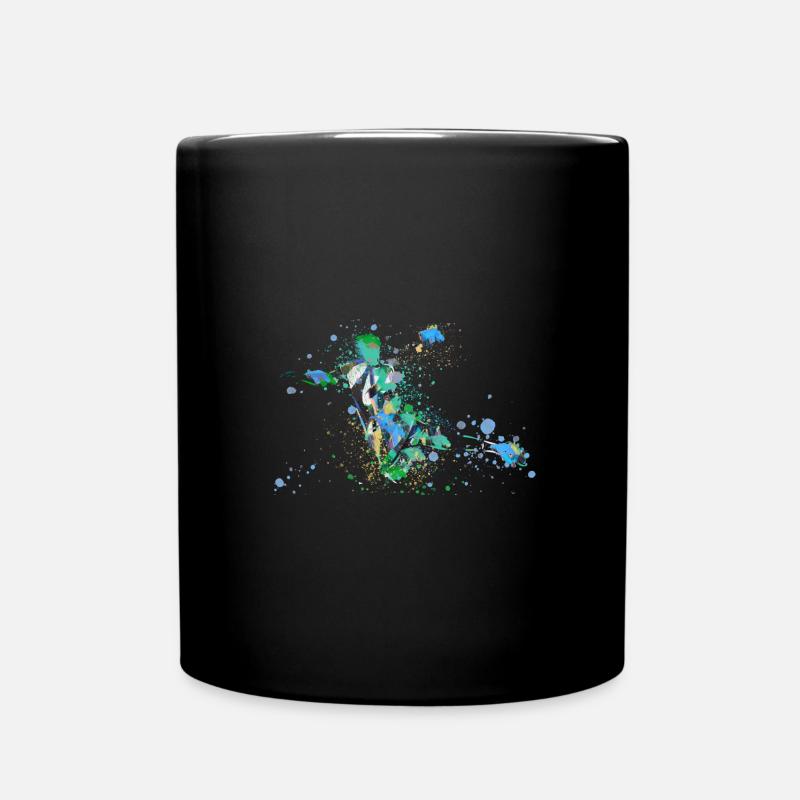 Handball, handballeur, Beach handball, Graffiti - Mug uni - noir