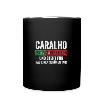 Portugiesen Portugal - Tasse einfarbig - Schwarz - Vorne