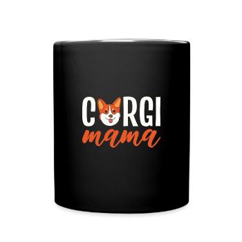 Corgi - Mug uni - noir - Devant