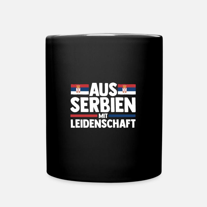 Serbe Serbe Serbie - Mug uni - noir