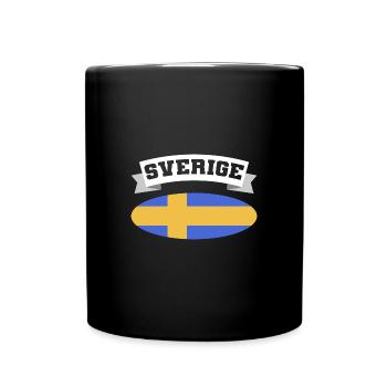 Sweden Swedish - Full Colour Mug - black - Front