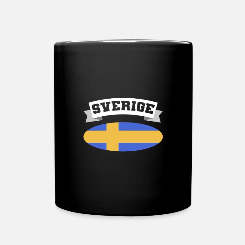 Suède Suédois - Mug uni - noir