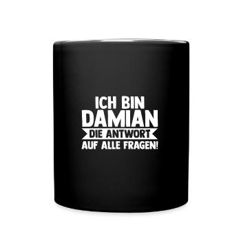 Prénom Damian - Mug uni - noir - Devant