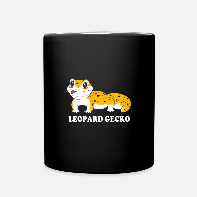 Leopard Gecko - Tasse einfarbig - Schwarz
