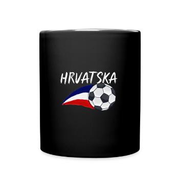 Kroaten Kroate Kroatin Hrvatska Kroatien - Tasse einfarbig - Schwarz - Vorne