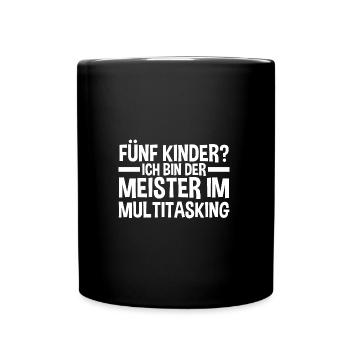 Dad of 5 children - Full Colour Mug - black - Front