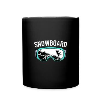 Snowboard Snowboard Vacances snowboard Snowboarders - Mug uni - noir - Devant