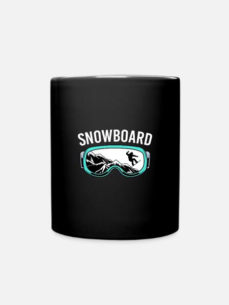 Snowboard Snowboarding Snowboardurlaub Snowboarder - Tasse einfarbig - Schwarz