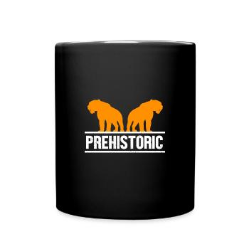 Säbelzahntiger - Tasse einfarbig - Schwarz - Vorne