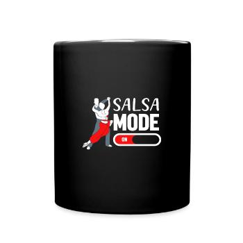 Salsa Tänzer Tänzerin - Tasse einfarbig - Schwarz - Vorne