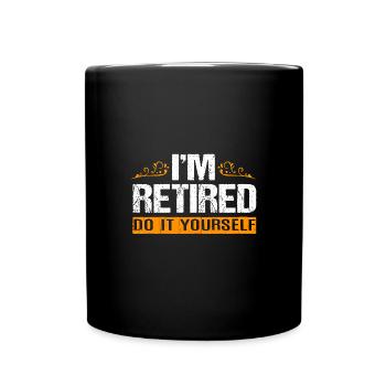 Pension 2025 Retirement 2025 Pensioner Pensioner Pensioner - Full Colour Mug - black - Front