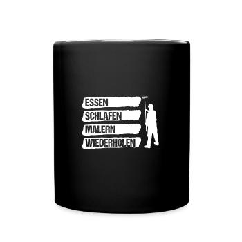 Maître Peintre Compagnon Peintre - Mug uni - noir - Devant
