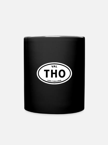 Val Thorens - Tasse einfarbig - Schwarz
