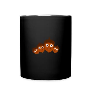 Noix,Noix,Famille,Famille - Mug uni - noir - Devant