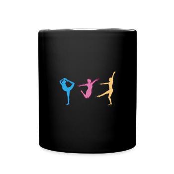 Gymnaste, Yoga,Sports,Exercices,Danse,Gymnastique - Mug uni - noir - Devant