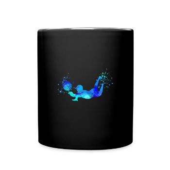 volley-ball, volley-ball, beachball,graffiti - Mug uni - noir - Devant