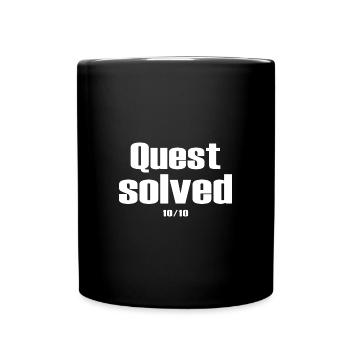gamer zocker nerd communauté de jeu en ligne Quête - Mug uni - noir - Devant