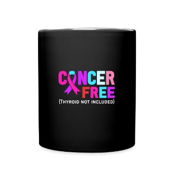 Schilddrüsenkrebs Krebs Schilddrüse - Tasse einfarbig - Schwarz - Vorne