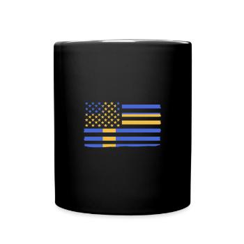 Sweden Swedish - Full Colour Mug - black - Front