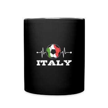 Italia Heartbeat - Mug uni - noir - Devant