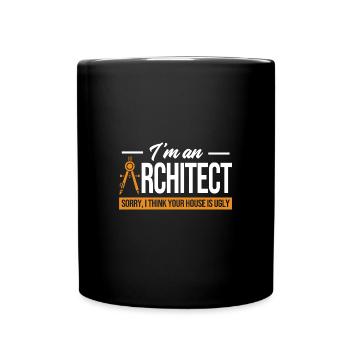 architect - Full Colour Mug - black - Front
