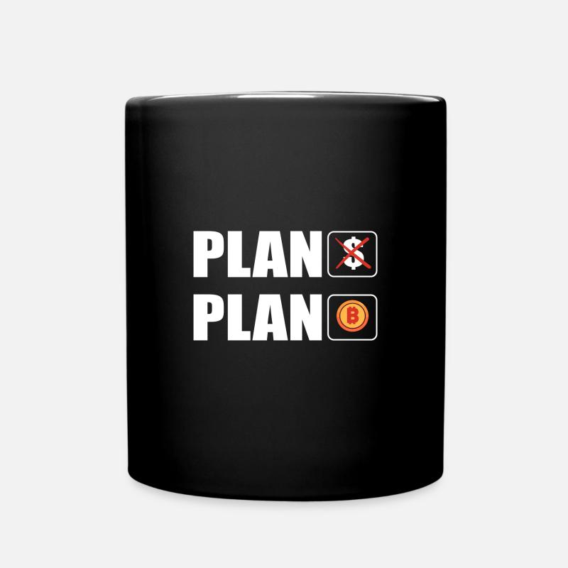 Bitcoin - Tasse einfarbig - Schwarz