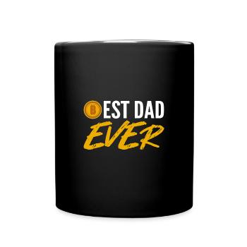 Bitcoin Father Father's Day Dad - Full Colour Mug - black - Front