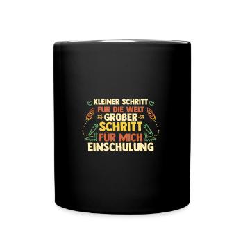 Kita Abgänger Schulanfang Schulkind Einschulung - Tasse einfarbig - Schwarz - Vorne