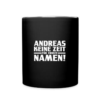 Prénom Andreas - Mug uni - noir - Devant