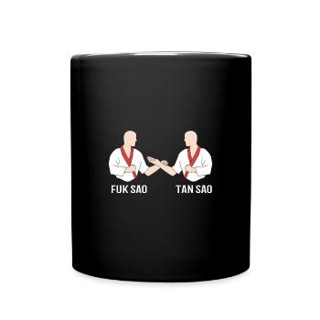 Wing Chun - Tasse einfarbig - Schwarz - Vorne