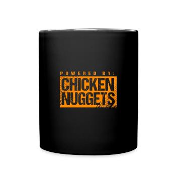 Chicken Nuggets - Tasse einfarbig - Schwarz - Vorne