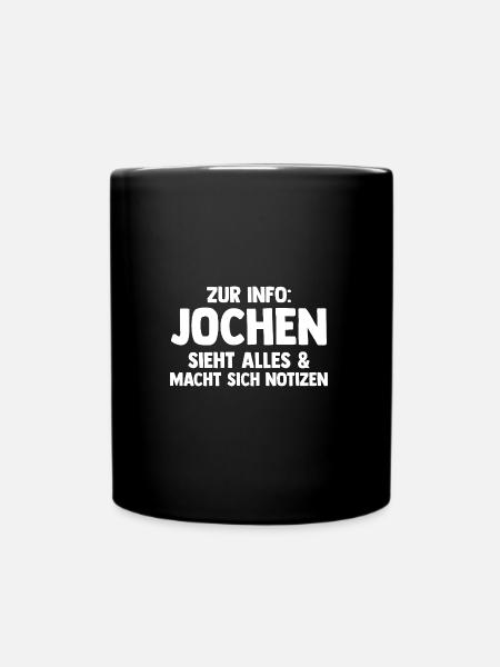 Jochen - Tasse einfarbig - Schwarz