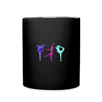 Gymnaste, Yoga,Sports,Exercices,Danse,Gymnastique - Mug uni - noir - Devant