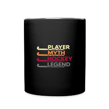 Hockey sur gazon Joueur de hockey « Hockey Legend » - Mug uni - noir - Devant