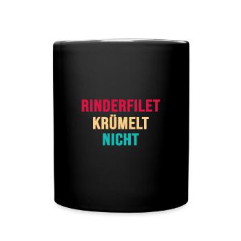 Griller grillt BBQ Grill smoker Rinderfilet - Tasse einfarbig - Schwarz - Vorne